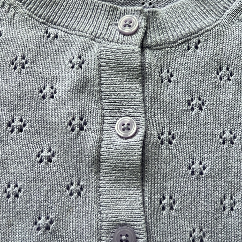 GAP Knit Girl Cardigan Purple Size 8 Medium - Picture 10 of 14